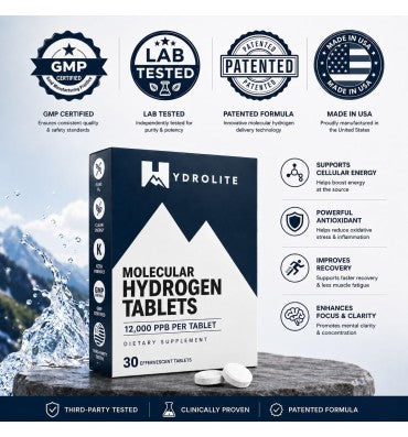 HydroLite Tabletas de Hidrógeno Molecular para agua potable con Magnesio. 2 sabores