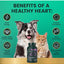 VetriScience, Omega Healthy Heart (Cardio Strength) para perros y gatos, omega 3, taurina, L-carnitina y CoQ10, 90 cápsulas