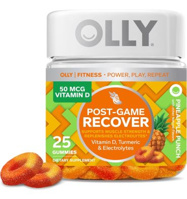 Post Game Recuperación sabor Piña, 25 gomitas