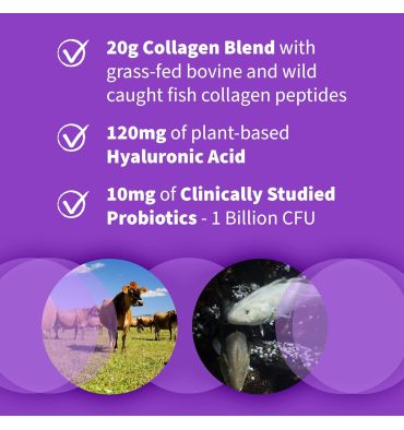 Péptidos de Colágeno adicionado con Ácido Hialurónico. 270 gr.