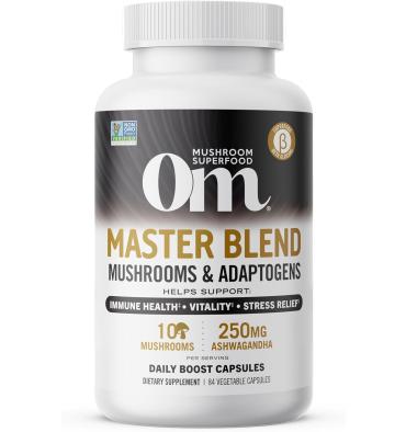 Master Blend, 10 especies de Hongos. 84 caps