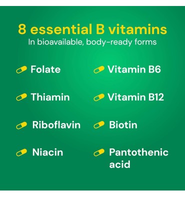 Coenzyma Complejo Vitamina B. 30, 60 y 120 tabs