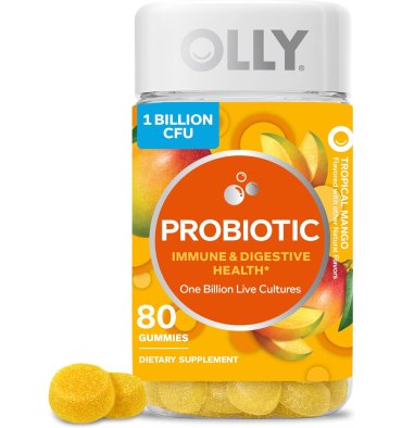 Probióticos en Gomitas sabor Tropical Mango. 80 Gomitas