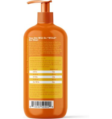 Aceite de Pescado Salvaje de Alasca Omega 3 para Perros y Gatos. 946 ml.