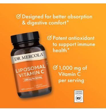 Vitamina C Liposomal 1,000 mg. 60 caps.