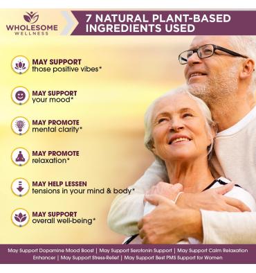 Happy Formula, Alivia el Estrés y Depresión, 60 Caps.