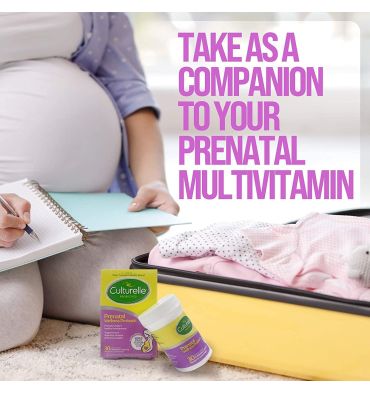 Probióticos Prenatal apoyo para Bebe y Mamá. 30 tabs masticables