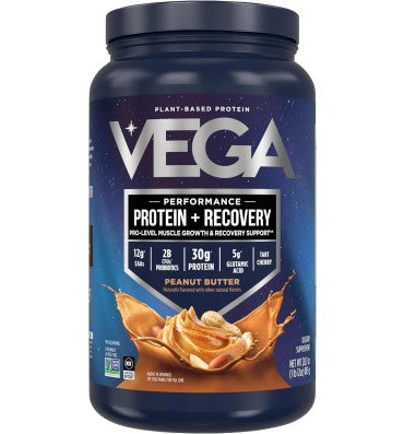 Proteína Vegana (30 gr) + Recovery, 5 sabores. 828 gr.