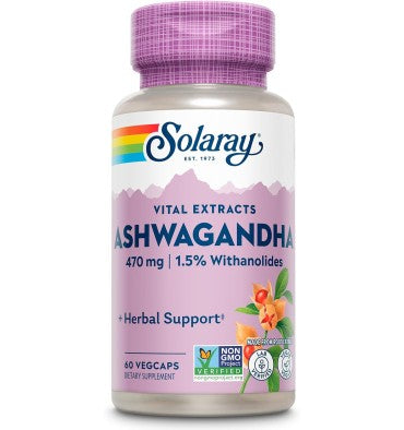 Solaray, Ashwagandha 470 mg. 60 Vcaps