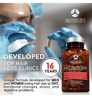 Bloqueador DHT para Mujer y Hombre. 120 caps.