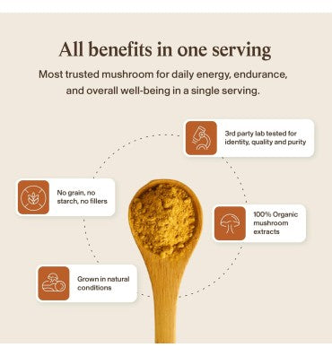 "Peak Performance"; Extracto de Hongo Cordyceps M Orgánico. 60 gr