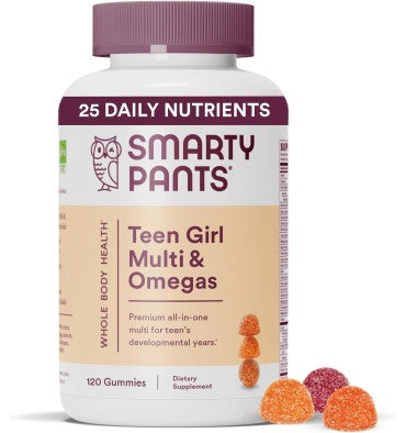 Multivitamínico y Omegas para Niñas Adolescentes. 120 gomitas.