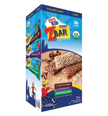 Z Bar Organic Variety Pack. 36 barras