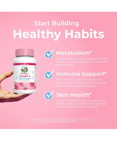 Mary Ruth´s, Multivitamínico para Mujer, sabor Fresa, sin azúcar. 60 gomitas.