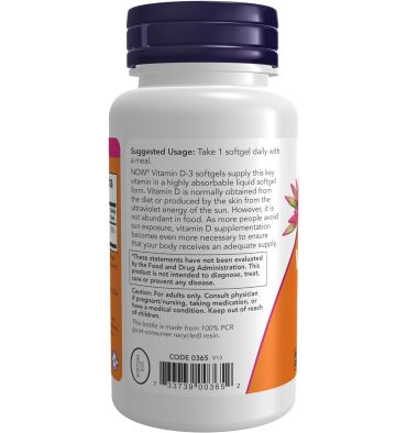 Vitamina D3 (1,000 IU) SOFTGEL