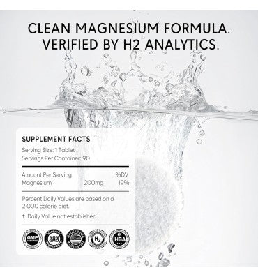 Pepax, Tabletas de agua de hidrógeno molecular con magnesio, 108 ppm. 90 tabs