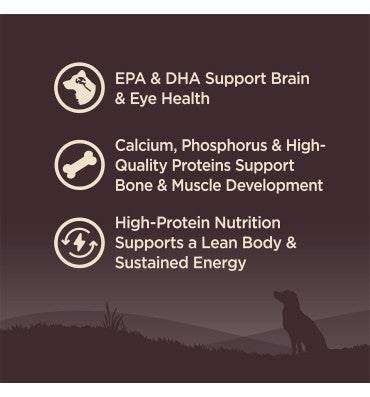 Alimento para Cachorro raza Grande, sin Granos, Alto en Proteína Pavo y Pollo