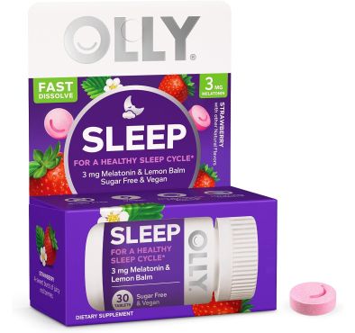 Sleep Healthy Cicle 3 mg Melatonina rápida disolución Fresa. 30 tabs