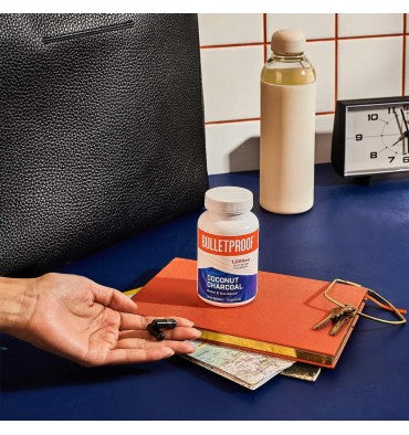 Desintoxicación y Alivio de Gases, Carbón Activado y Coco. 90 vcaps