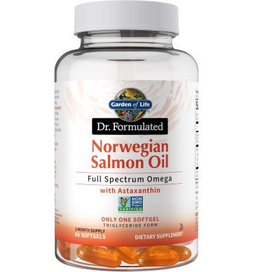 Omega 3 de amplio espectro de Aceite de Salmón, 1 al día. 60 softgel