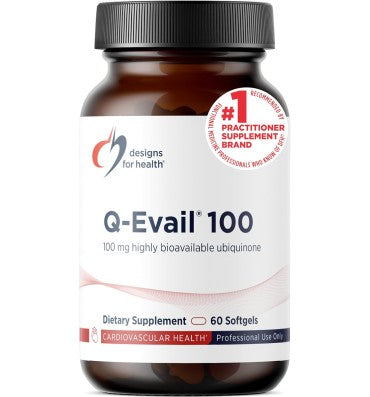 Q Evail 100 CoQ10 Ubiquinone. 60 coftgel