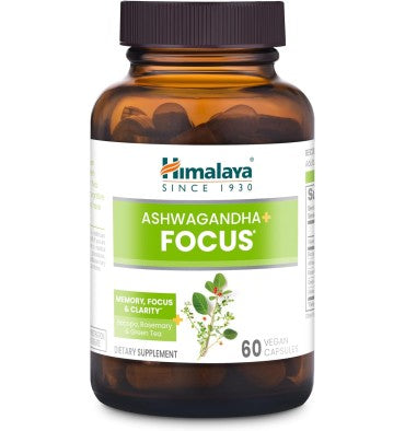Himalaya, Ashwagandha, Bacopa y B12, soporte Claridad Mental . 60 Vcaps