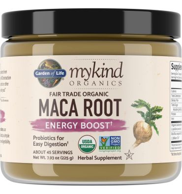 Raíz de Maca Orgánica en Polvo, 225 gr.
