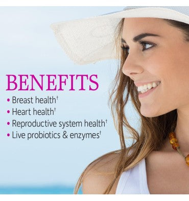 Multivitamínico RAW para Mujeres. Senos, Sistema Reproductivo. 240 Vcaps