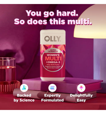 OLLY, Woman´s Multivitamínico y Omegas Ultra. 60 softgel