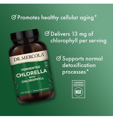 Chlorella Fermentada y Clorofila. 450 tabs.