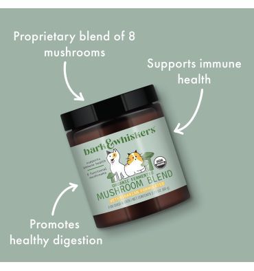 Mezcla de Hongos Fermentados Perros y Gatos, apoyo Digestivo e Inmune. 60 gr.
