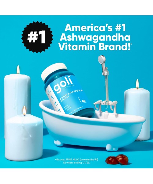 Goli, Ashwagandha y Vitamina D3. 60 Gomitas