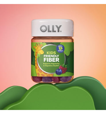 Olly, Gomitas de Fibra para Niños, sabor berries. 50 gomitas