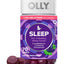 OLLY, Sleep, soporte descanso nocturno sabor Mora. 50, 70 y 90 gomitas
