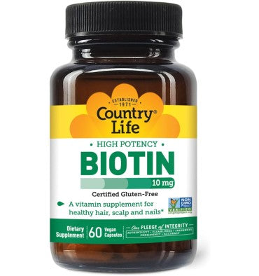 Biotin de Alta Potencia 10 mg. 60 y 120 tabs