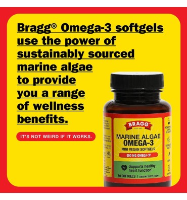 Omega 3 Vegano (Marine Algae) DHA y EPA. 60 vsoftgel