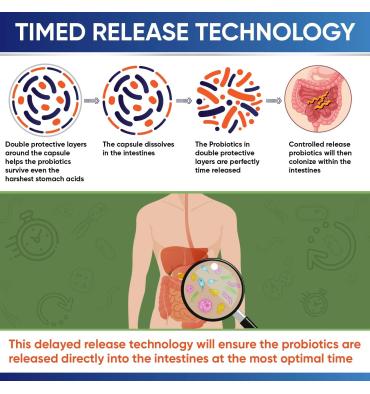 Probióticos RAW Orgánicos para Adulto 100 billion, 30 caps