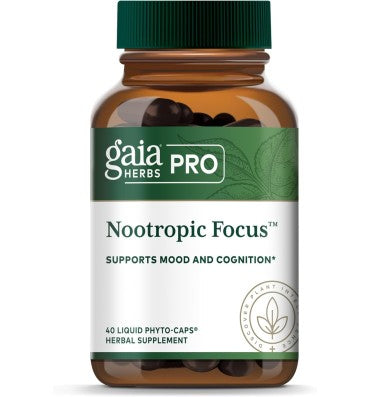 Nootropic Focus Brain Health Support Supplement. 40 Vcaps