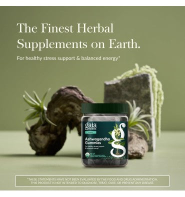 Gaia Herbs, Ashwagandha y Hierbas Orgánicas. 45 y 81 gomitas