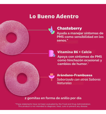 Olly, Soporte Hormonal de la Mujer, gomitas sabor arandano frambuesa. 60 gomitas