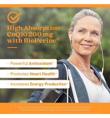 Doctor's Best High Absorption CoQ10 200mg with BioPerine. 180 Vcaps