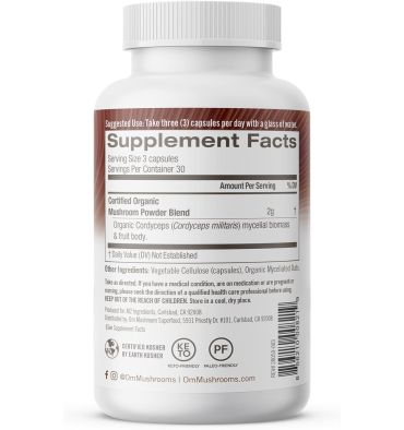 Hongos Cordyceps Energía y Rendimiento. 90 caps.