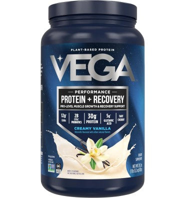 Proteína Vegana (30 gr) + Recovery, 5 sabores. 828 gr.