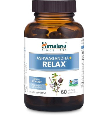 Himalaya, Ashwagandha, Manzanilla y Gaba, soporte Emocional. 60 Vcaps