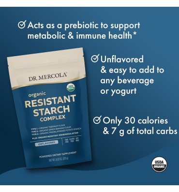 Complejo de Almidón Orgánico Resistente (Organic Resistant Starch Complex) 270 gr.