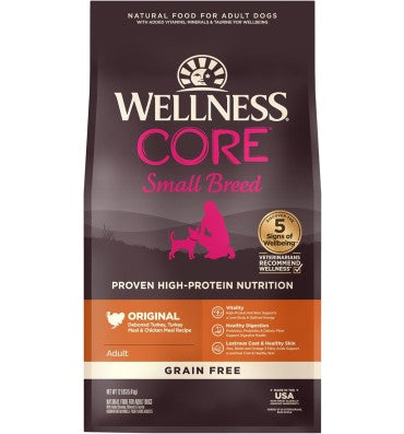 Alimento para Perro raza Pequeña, sin Granos, Alto en Proteína Pavo y Pollo.