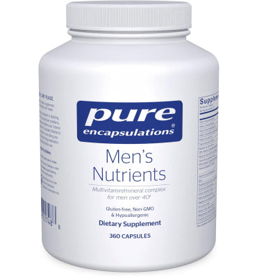 Pure Encapsulations, Multivitamínico y Minerales para Hombre 40+. 360 caps.
