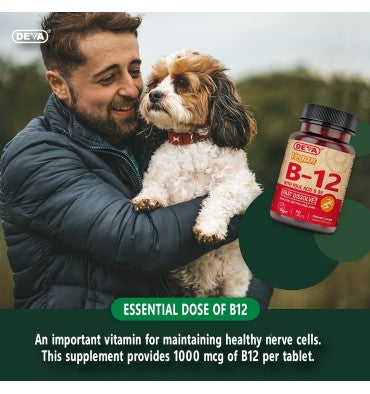 Vitamina B12, Ácido Fólico y B-6 de rápida disolución Vegetariana. 90 tabs.