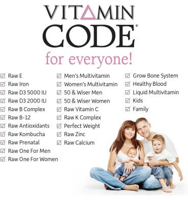 Multivitamínico RAW para Mujeres +50. Huesos, Senos. 240 Vcaps