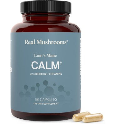 "Calm"  Mezcla de Lion`s Mane, Reishi y L Theanina. 90 caps.
